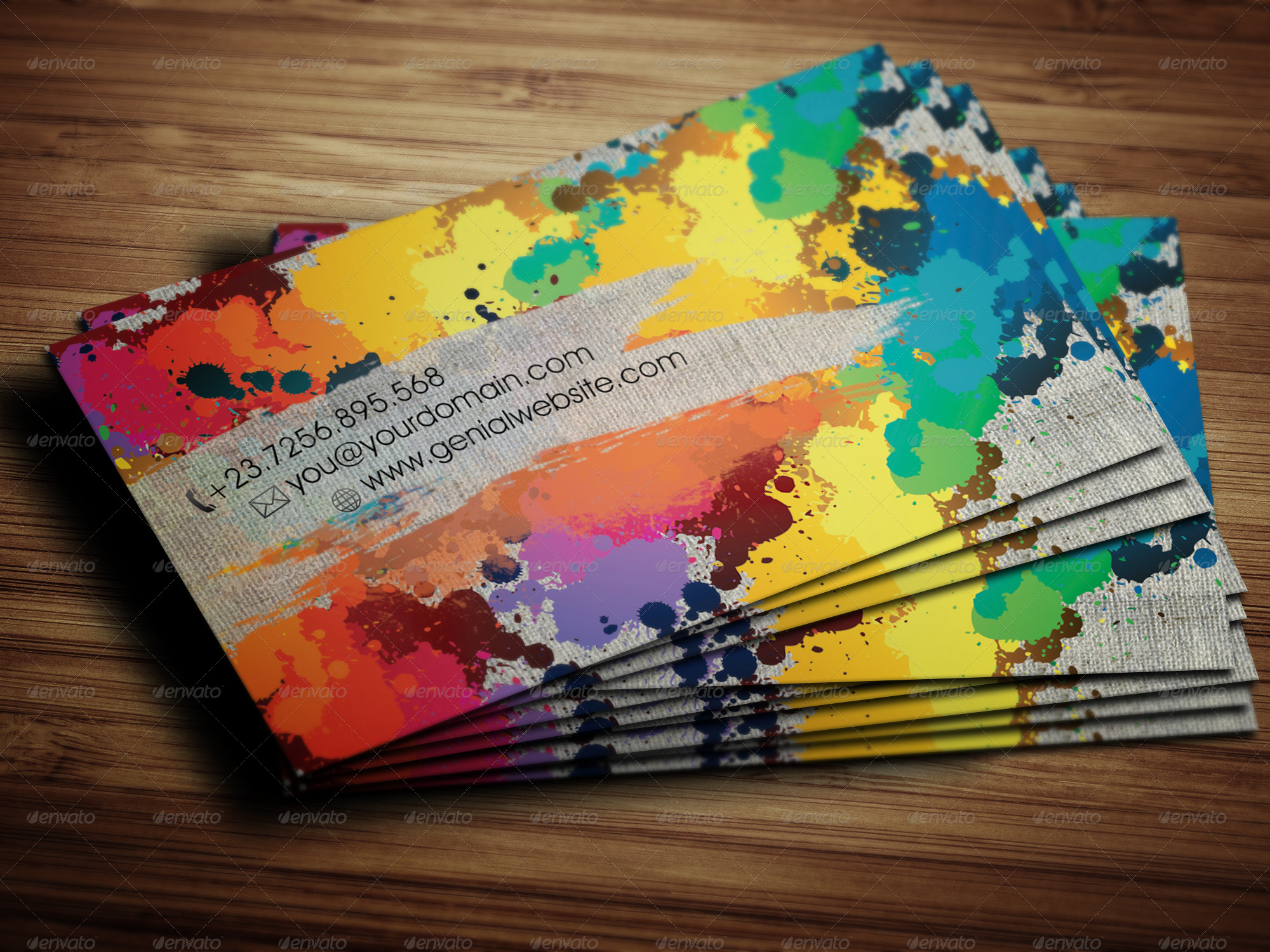 Graphic Paint Artist Business Card Print Templates Graphicriver